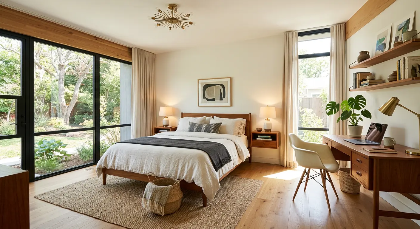 Palm Springs Villa bedroom at Village Green Retreat, Doi Saket